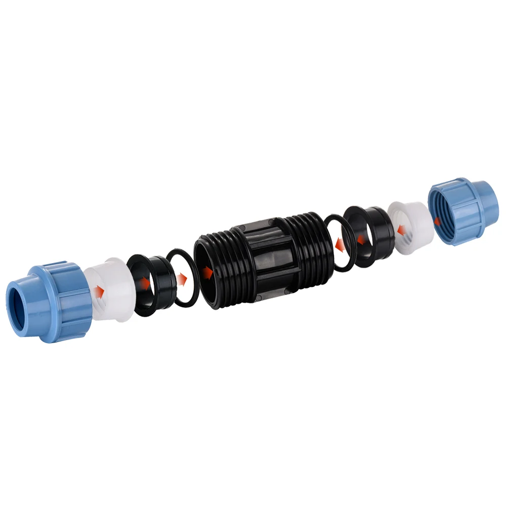 Agriculrure irrigation polypropylene pp pipe compression fitting Coupling