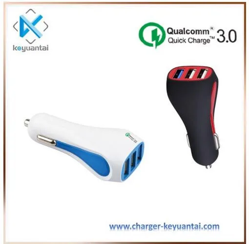 Private Model Hot selling dual port QC 3.0 car usb charger CE/FCC/ROHS usb car charger