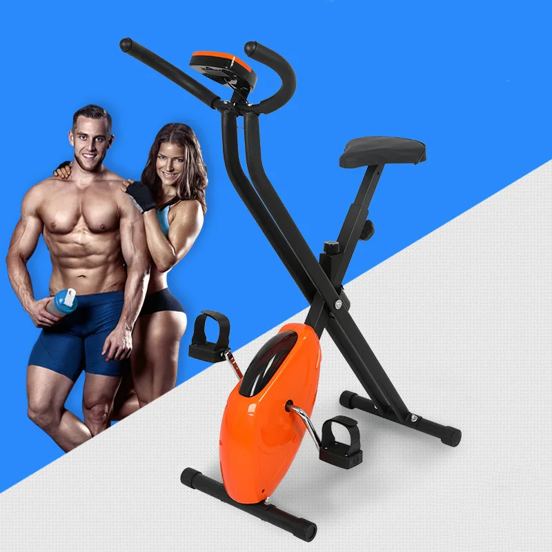 Wholesale Indoor Sports Spin Bike Mini Magnetic Cyclette Pieghevole Portable Bike Exercise Machine Belt Driven Spinning Bike