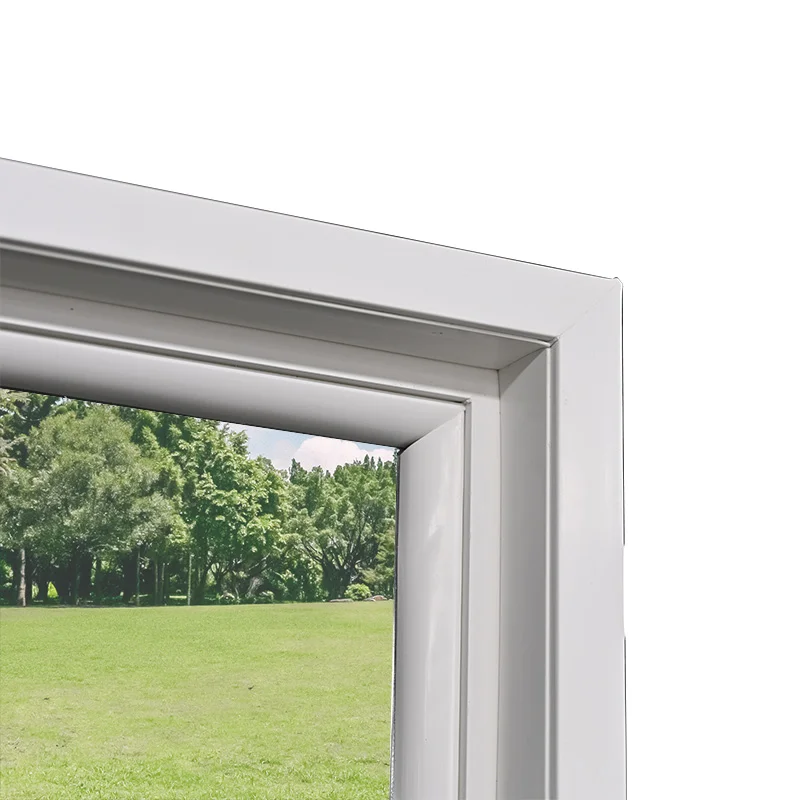 Hot sale big clear glass windows heat insulation double glass upvc profiles fixed window