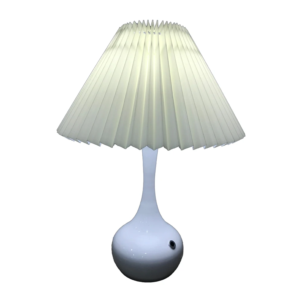 Modern Line Fabric Metal Inductive Black Key Switch Touch Desk Lamp Chinese Style Home Decorative Table Lamp for Bedroom Bedside