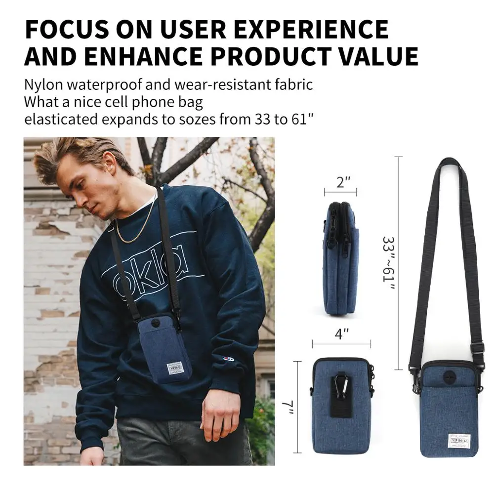 
YIPINU small cross body messenger bag men shoulder bag mobile phone bags 