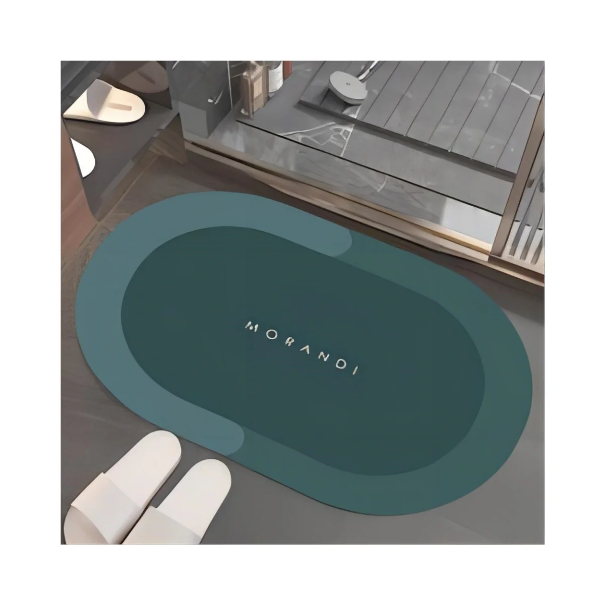 Door Floor Mat Bathroom Non-slip Mat Absorbent Cute Diatomite Diatomaceous Earth Bath Mats