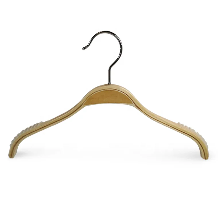 
Non Slip Wooden Plywood Clothes Hanger for Fast Fashion Garment 