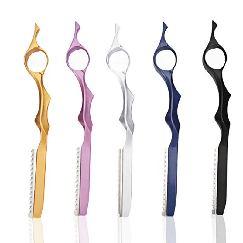  handheld convenient Salon hair Stainless Steel Blade Face Custom Thin knife Hair Shaper