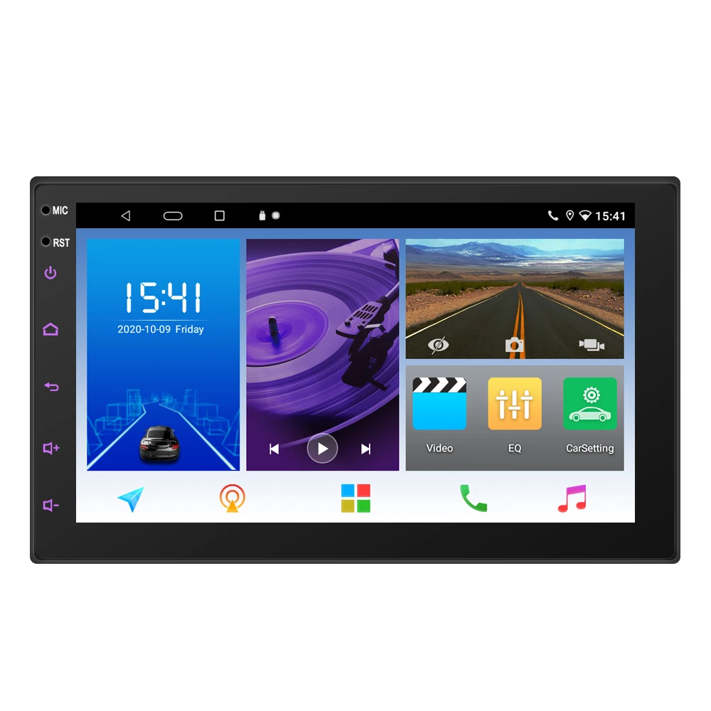 Trading company preferred universal double din 7 9 10 inch HD screen Android gps car mp5 player head unit with carplay