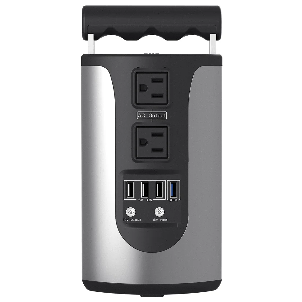 OEM 200W Solar-Powered Energy Storage Pure Since Wave AC/Solar Rechargeable Power Station For Outdoor Camping Laptop Camera