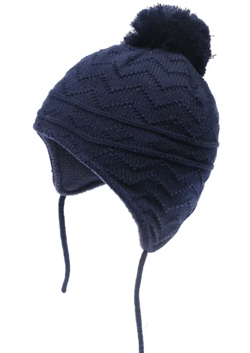 High quality winter kids  knitted hats boys beanie baby hats with string