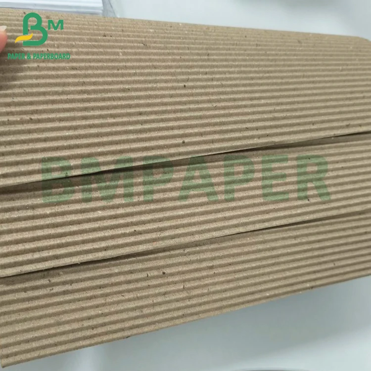 Recyclable Brown Corrugated Cardboard Sheet B Flute E for Shipping Boxes Strong Fluting