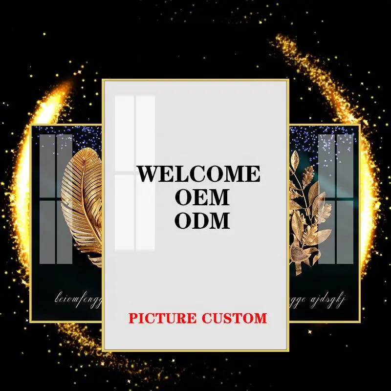 dropshipping factory wholesale crystal porcelain inner wooden floating frame oil painting custom art painting picture