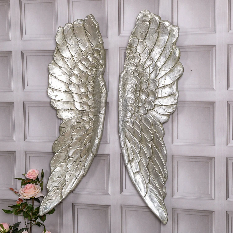 Modern design  ornament sculpture indoor door frame angel wings wall sculpture