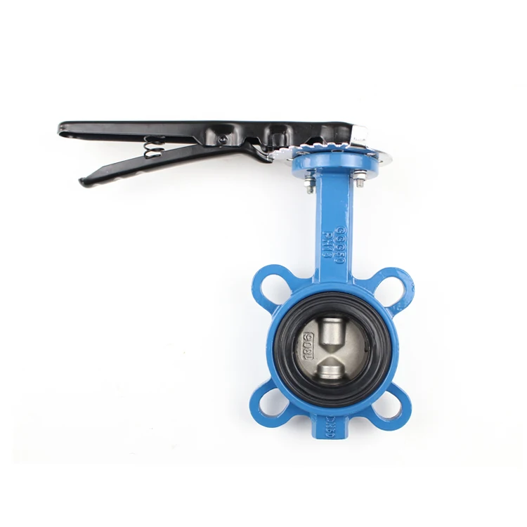 DIN PN16 Ductile Cast Iron 18 Inch Butterfly Valve with Water Oil Gas Flange Ends Manual EPDM NBR VITON PTFE NR