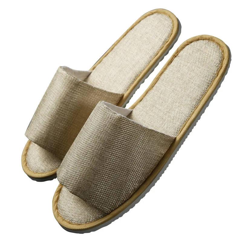 Wholesale Custom Eco Friendly Hotel Slipper Disposable Indoor Bathroom Spa Slipper  Hotel Slipper