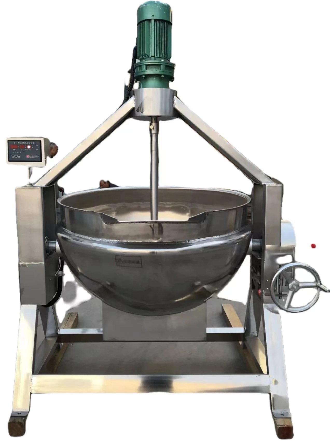 Stainless steel tilting/fixed double layer cooking pot /sugar melting machine