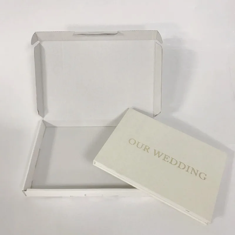 2023 Popular Luxury Digital Wedding Album With 7 Inch Lcd Screen for Wedding Invitations Linen Bound Video Brochure