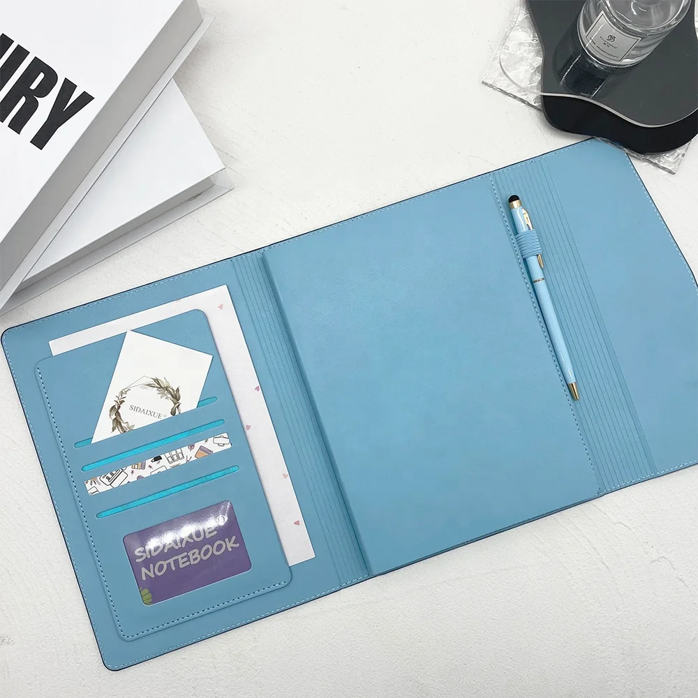 Calendar Pages Custom  A5 PU Leather Hardcover Paperbound Notebook