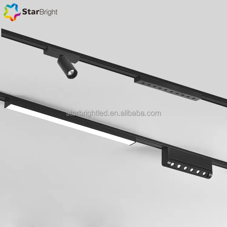 Hot Sale Mini Tracklight Led Magnetic Track Spotlight 48v Led Track Light Ultra Thin Magnetic Track Light