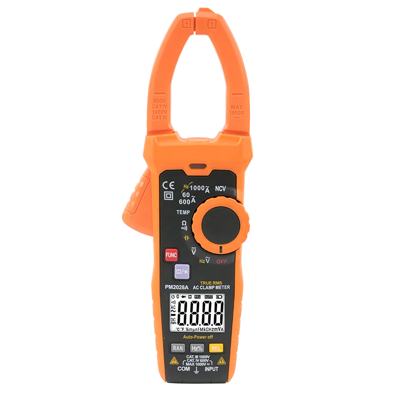 Bostek PM2028A Многофункциональный AC DC 1000V 1000A Цифровые токоизмерительные клещи Ом постоянной ёмкости универсальный конденсатор Гц температура мультиметр True