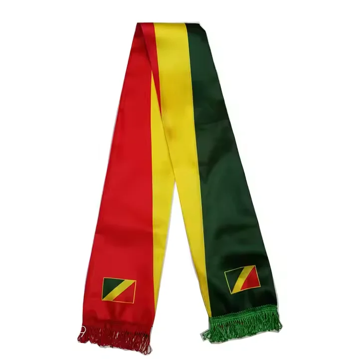 Any Printing Souvenir Gift Brazil Argentina Palestine Flags Scarf National for Football Team Fans Cheer Scarves