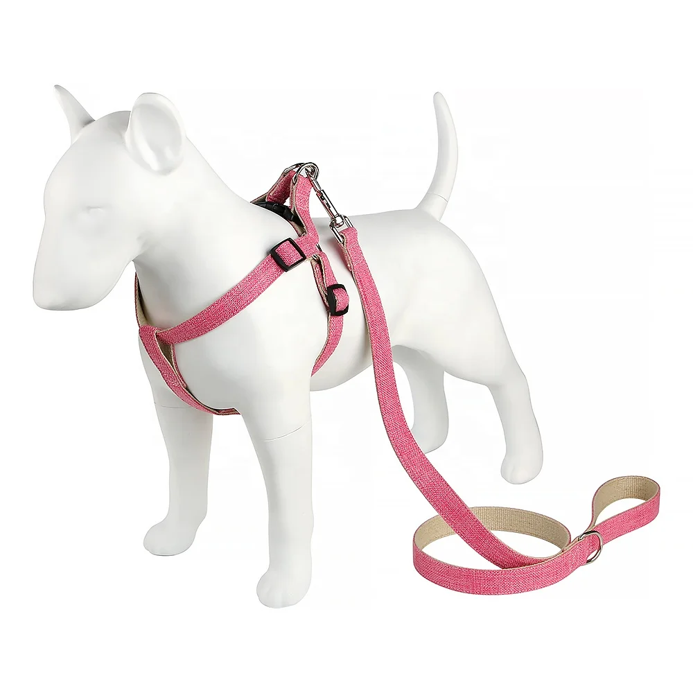 Pet eco-friendly 100% природных щенка из льна и пеньки ошейник для собак органический кошка поводок