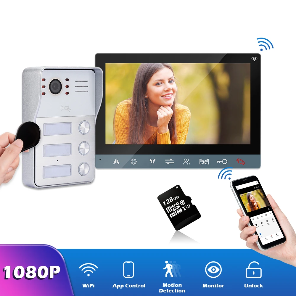 Hot Selling Video Doorbell Intercom Camera Doorphone Smart Wireless Security System WIFI AHD Tuya