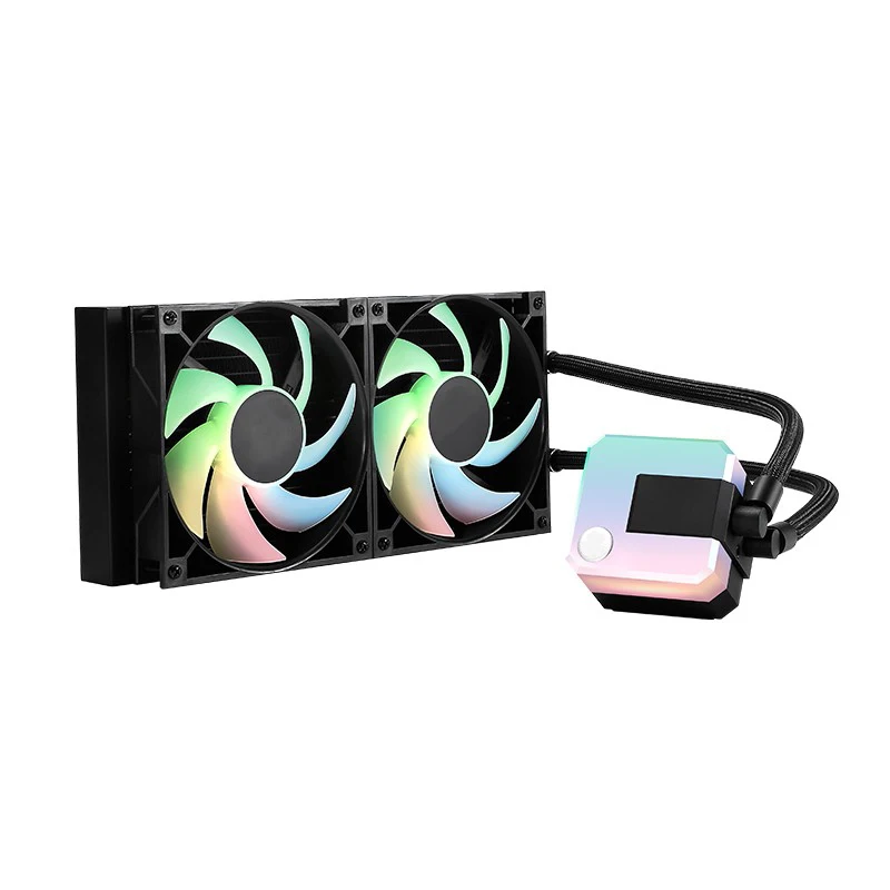 customized AIO 280 CPU cooler aluminum Heatsink water cooling block liquid system watercooling rgb 2fan Radiator for intel amd