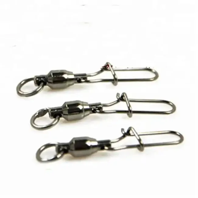 Stainless Steel Strong Ball bearing Swivel Fishing Swivel Snap Fishing Accessories