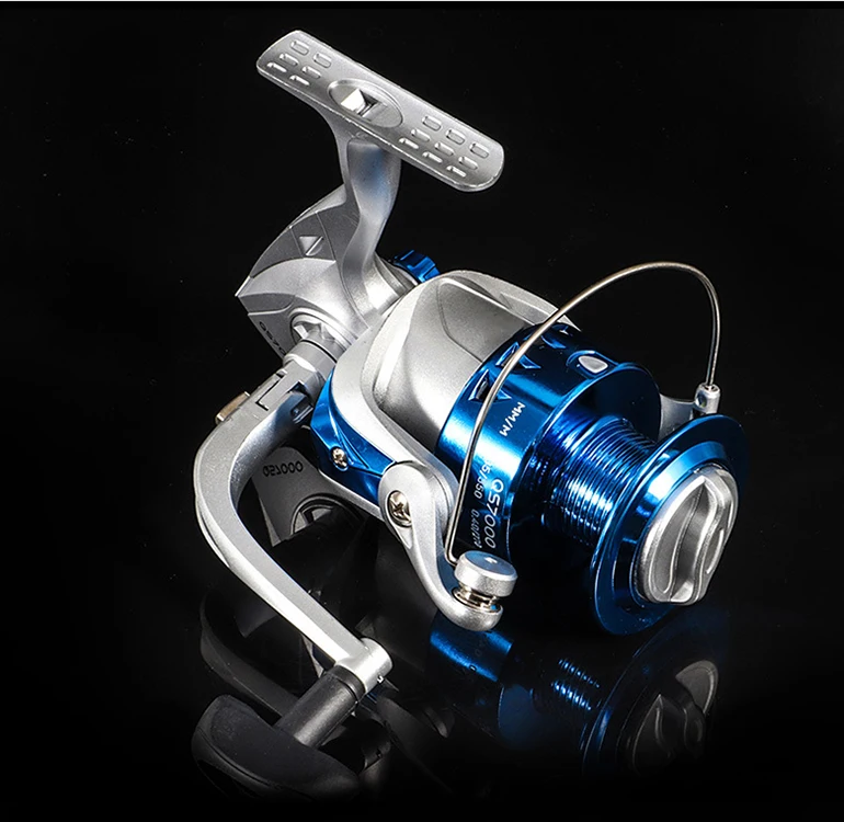 All Metal Mini Saltwater Fishing Reels Spinning Cheap Trolling Spinning Fishing Reels Black Fishing Equipment Fish Line Wheel
