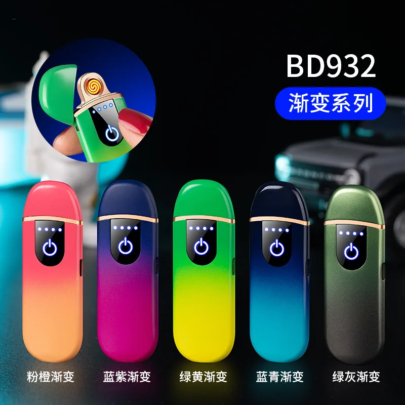Wholesale Charging Windproof Lighter Personality Creative Electronic Usb Charging Cigarette Lighter