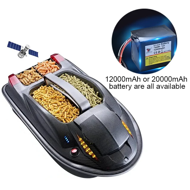 Hot Sell 500m Distance Drag Nets Nesting Boats with Large Power RC Fishing Bait Boat