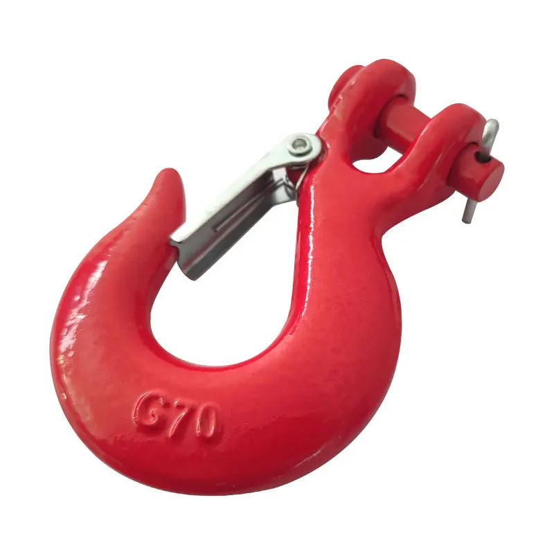 G80 Forged Alloy  Clevis Lifting Sling Hook With Latch
