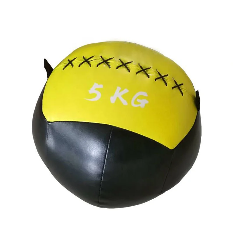 Мягкая кожа утяжеленная силовая тренировка медицинский мяч настенные мячи для тренажерного зала фитнес