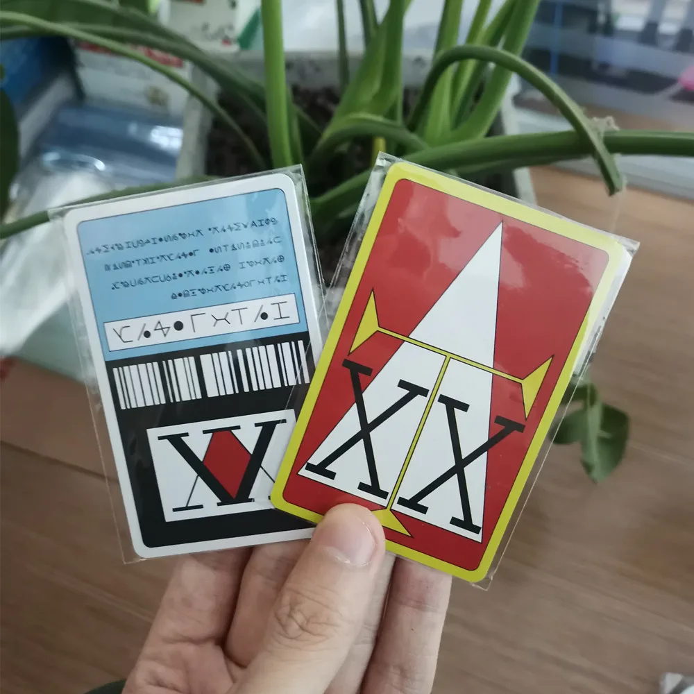 Anime Hunter x Hunter License Card Hisoka Kurapika Killua Zoldyck Gon Freecss PVC Card Cosplay Props