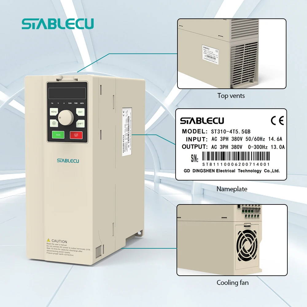 Single Phase to Three Phase Inverter Low Frequency Inverter VFD for  ac motor Crane Variable Speed Variator 11kw 22kw 30kw 37k