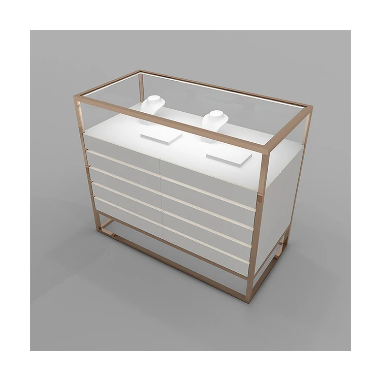 Hot sale modern retail jewelry store interior design jewelry showcase display cabinet for sale