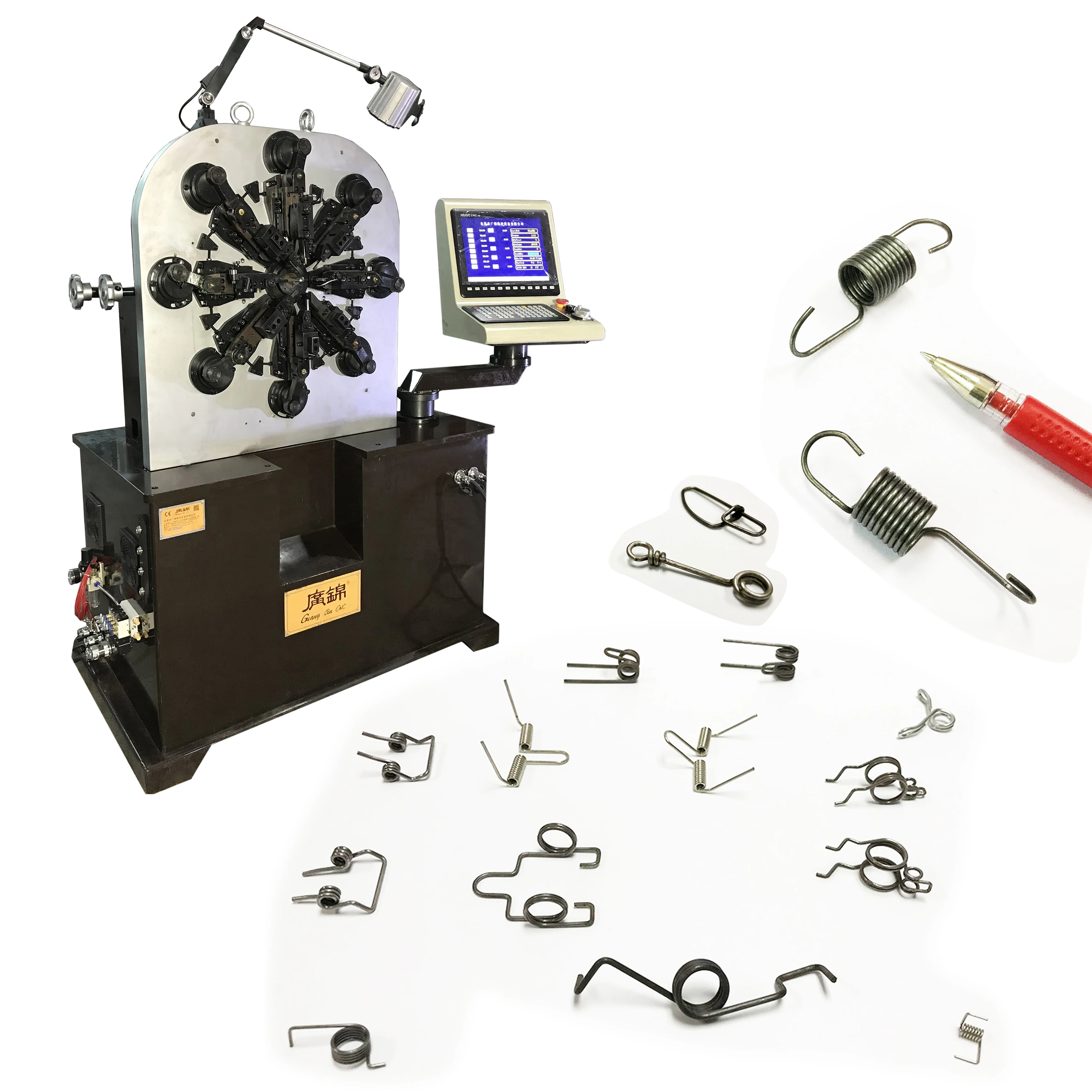 2.5 mm camless spring forming machine manufacturer for AIW enameled flat copper wire coiiling