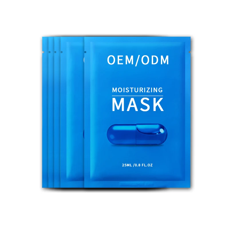 Private Label Korea Transparent Sheet Mask Face Hydrating and Organic Vitamin C and Collagen Whitening Sheet Facial Mask