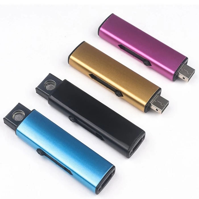 USB charging lighter creative personality windproof electronic lighter USB Electronic Lighter