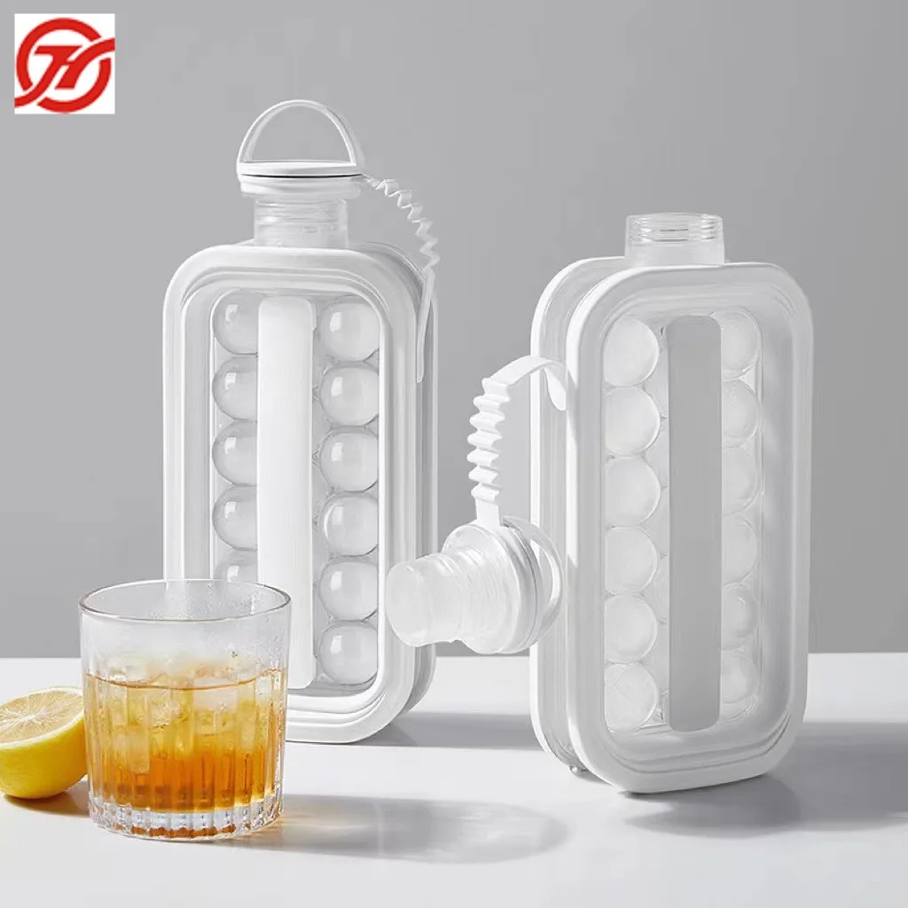 Кухонные Принадлежности для бара, силиконовые формы без бисфенола А для приготовления льда, бутылочка для льда с крышкой, поднос для льда