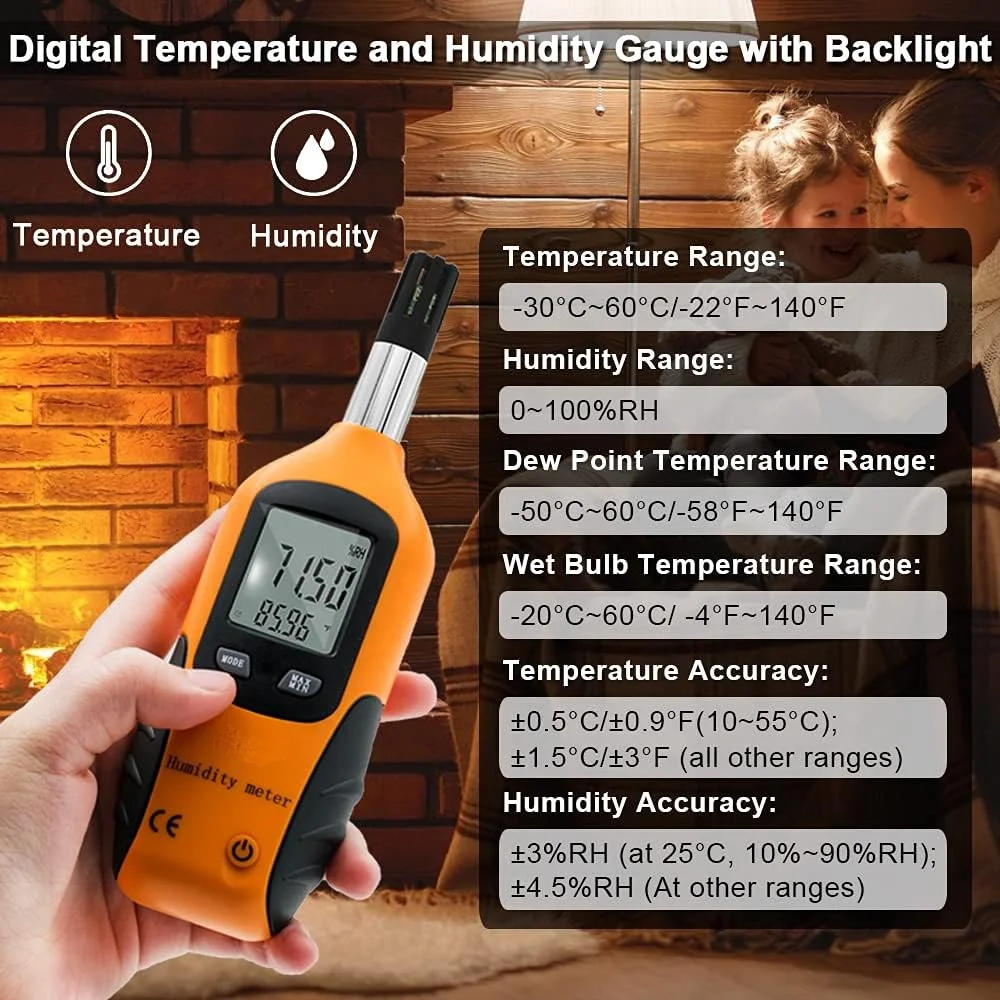 Ht-80a Mini Classroom Class Sound LeveL Noise Meter With Bubble