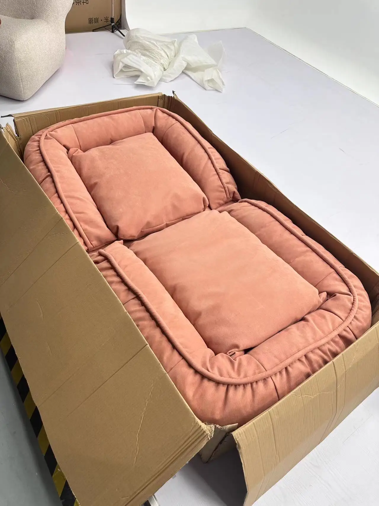 Luxury modular sofa set living room 3 seat 2 seater corner 1 human doghouse Lazy Lounge Haven  Dog Mat Sofa