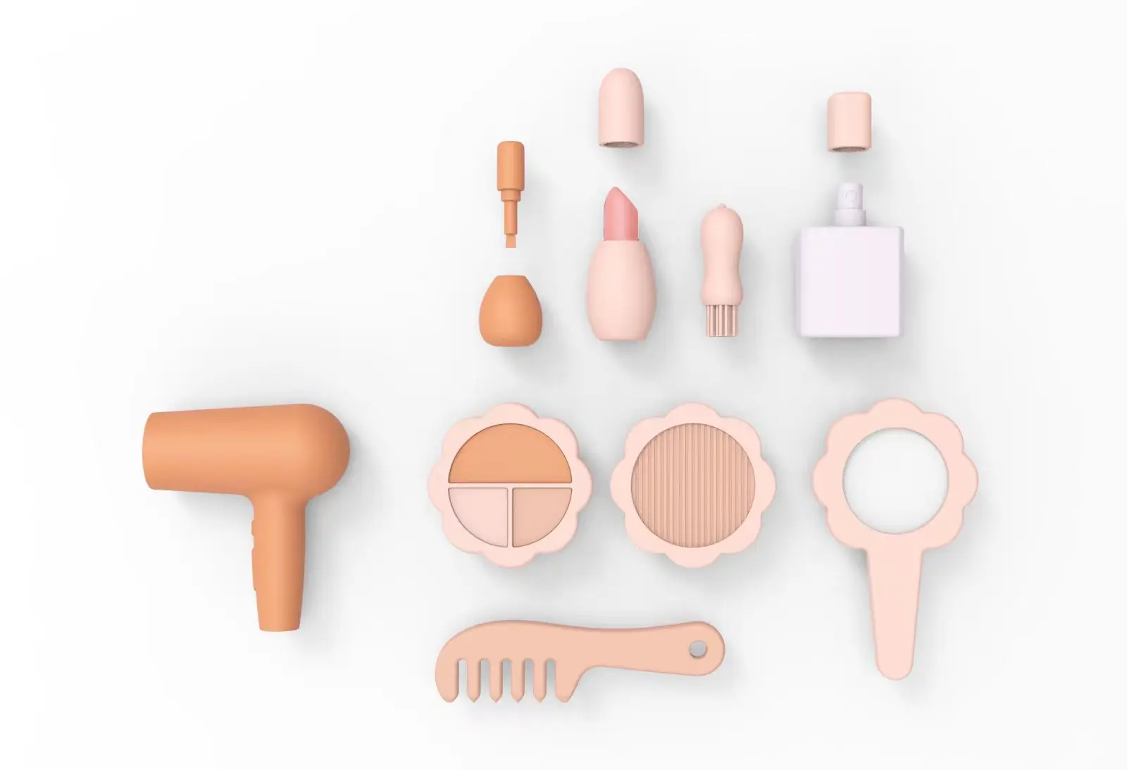 Силиконовый набор для макияжа девочек