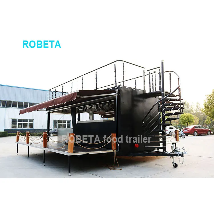 Mobile Pizza Truck Fast Food Kiosk Ice Cream Beer Bar Hot Dog Kitchen Trailer Food Cart