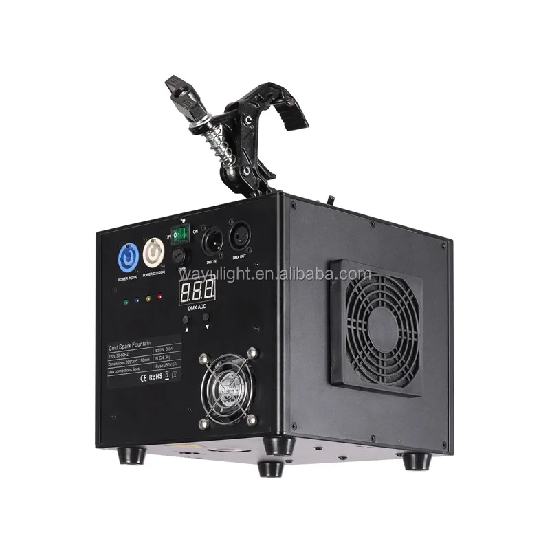 OEM Stage Effect Fireworks Cold Pyro Fountain Machine DMX Spray Flame Safe Fire dmx stage cold spark fountain machine