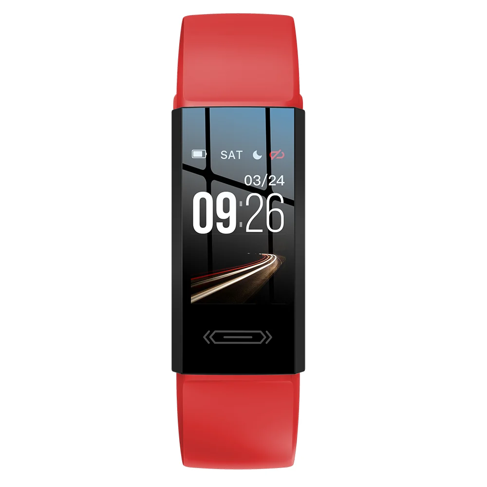 Wholesale Thermometer Smartwatch Tooth Smart Watch Bracelet Silicone Slap Wristband Screen Touch Blood Pressure Fitness Blue Gel