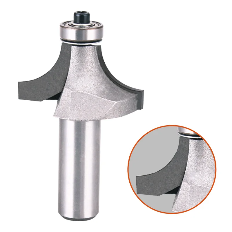 Lanke Corner Roundover Router bit Milling Cutter Bearing Guide for Wood Edging Woodworking Mill Classical Cutter Bit