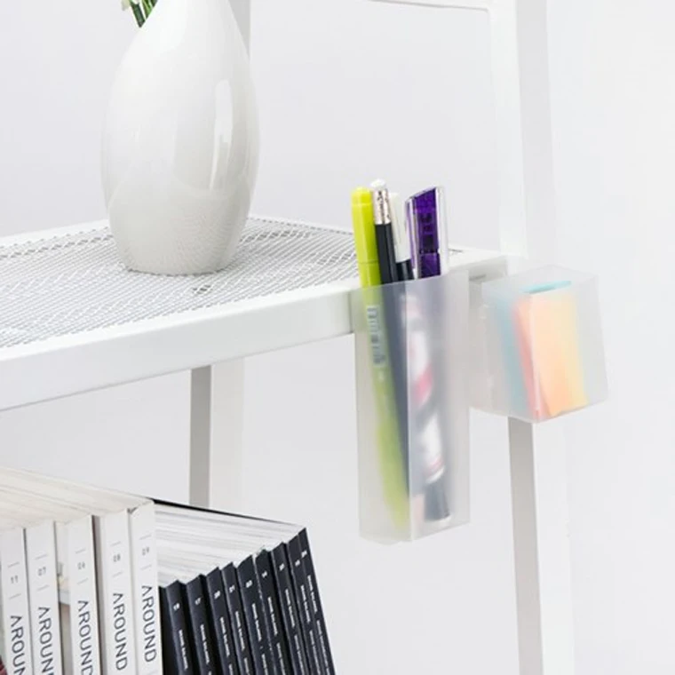 creative Paste pen holder under the desktop monitor Desk stationery pen storage box