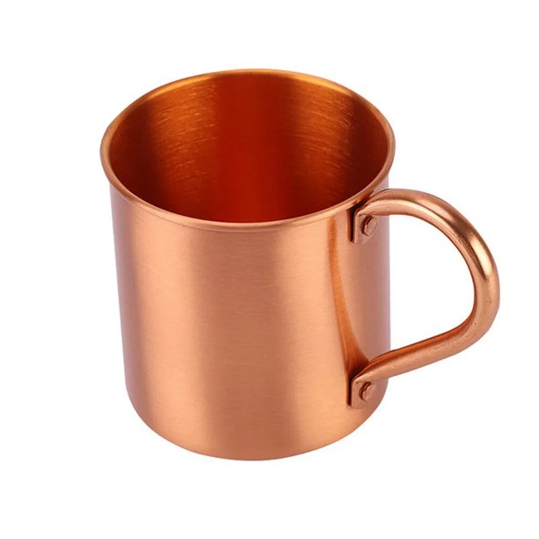 American Style Hammer-Point Brass Cup for Moscow Mule Stainless Steel Cocktail Wine Glass for Parties Barware Essential