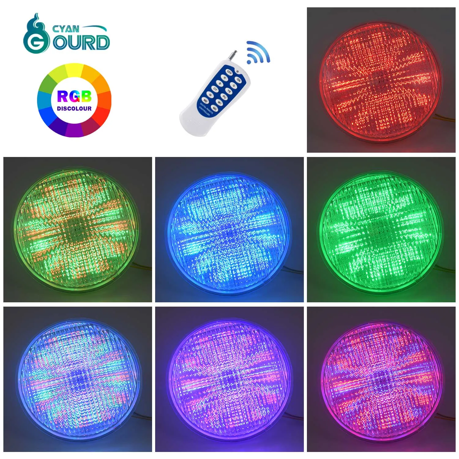 Смарт 12 Вт 18 25 35 45 стекло меняющее цвет Tuya Ip68 водонепроницаемый Rgb В подводный Пар 56 светодиодный свет для бассейна