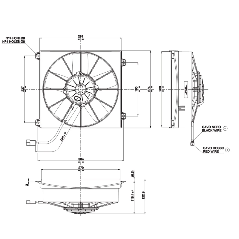 Bus parts air conditioning fan Spal fan 24V for VA17-BP70LL-39A-39S suitable for Kinglong Golden dragon Higer Zhongton